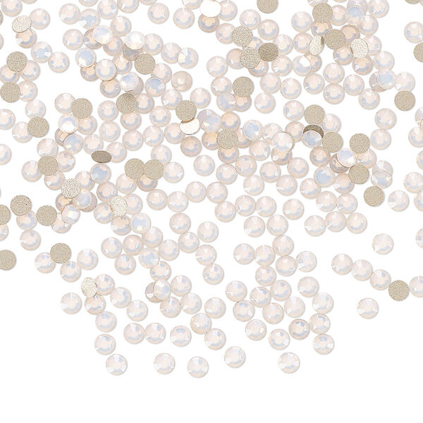 Flat back 1440pk rose opal foil back, Preciosa MAXIMA Czech crystal rhinestone 2.1-2.3mm chaton rose round SS7 image number 0
