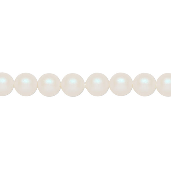 Pearl 500pk pearlescent white, Swarovski® 6mm round 5810 image number 0
