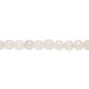 Snow quartz 1pkg1, round bead natural, 15 inch 4-5mm image number 0