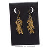 Earring card, flocked plastic, black, 3x2-inch rectangle. Sold per pkg of 25. image number 1