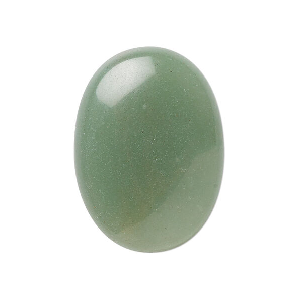 Green aventurine 1pkg2, calibrated oval cab natural B grade, 30x22mm image number 0