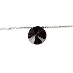 Black spinel 1pkg6, hand-cut top-drilled faceted saucer bead natural 10x7mm-12x9mm