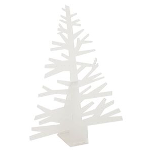 Display, earring, acrylic, frosted clear, 18 x 13 x 4-1/2 inch tree. Sold individually.