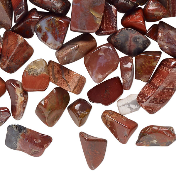 Red jasper 1pkg1, undrilled inlay chip natural 50g mini image number 0