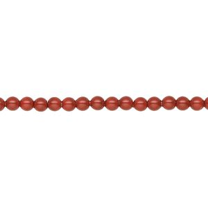 Pearl 1000pk dark coral pearl, Swarovski® 3mm round 5810