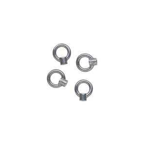Crimp end 1pkg4 gunmetal-plated, 6.5x5.5mm / 2.5x2mm tube / 5.5mm loop / 1mm inside diameter, brass / JBB Findings