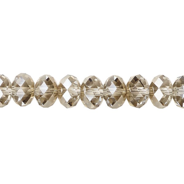 Bead 1pkg144 crystal bronze, Crystal Passions&reg; 8x6mm faceted rondelle 5040 image number 0