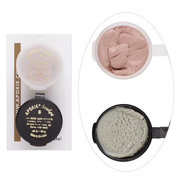 Adhesive, Apoxie® Sculpt, epoxy and polymer resin, pink. Sold per 1/10 pound pkg. image number 0