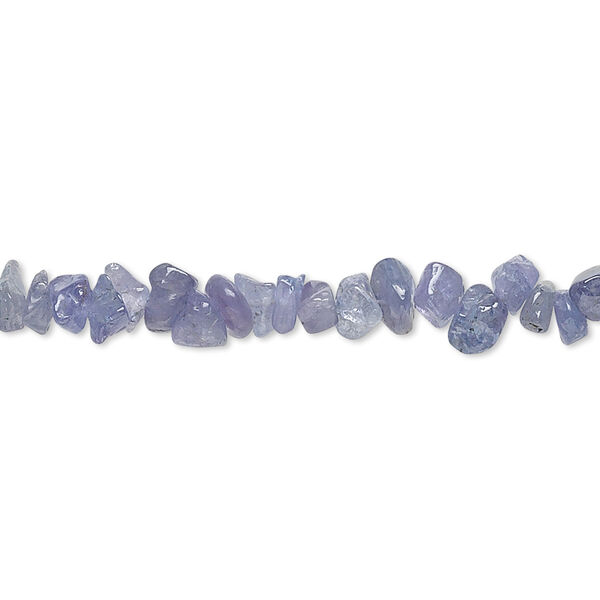 Bead, tanzanite (heated), mini chip, Mohs hardness 6 to 7. Sold per 34-inch strand. image number 0