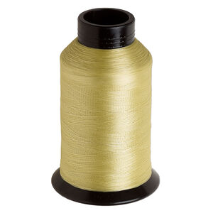 Thread, Nymo® 1pkg1, nylon, light gold, size B, 3-ounce spool.