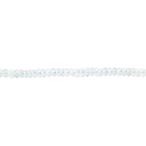 Aquamarine 1pkg1, hand-cut faceted rondelle bead 15.5-16 inch 2x1mm-3x2mm