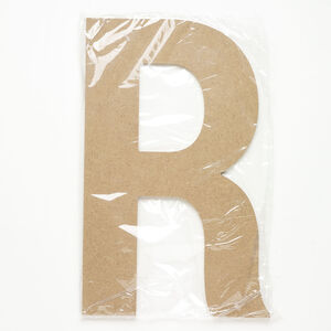 Supply 1pkg1, medium-density fiberboard, tan, 12x7-1/2 inch "R".