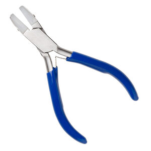 Pliers 1pkg1, EUROTOOL&reg;, tapered, stainless steel / rubber / nylon, 4-1/2 inches.
