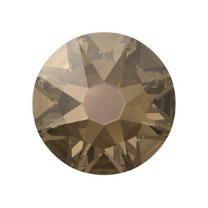 Flat back 1pkg144 crystal bronze foil back, Crystal Passions&reg; 4.6-4.8mm rose round SS20 2088