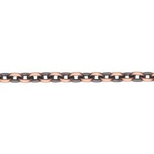 Chain 1pkg1 copper-plated cable, 3.3mm, antique steel 5 foot unfinished