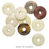 Multi-gemstone 1pkg10, donut focal natural mix 25-30mm image number 1