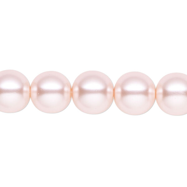 Pearl 2pk rosaline, Celestial Crystal® 10mm round 15.5-16 inch image number 0