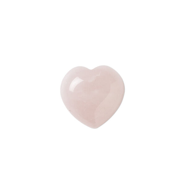 Cabochon, rose quartz (natural), 15x15mm calibrated heart, B- grade, Mohs hardness 7. Sold per pkg of 2. image number 0