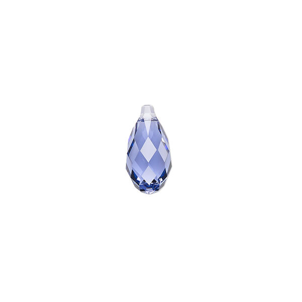 Briolette 2pk tanzanite, Crystal Passions® 13x6.5mm pendant drop 6010 image number 0