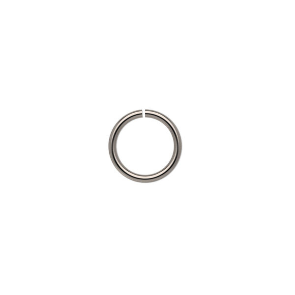 Jump ring, stainless steel, 11mm round, 8.6mm inside diameter, 17 gauge. Sold per pkg of 50. image number 0