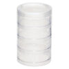Organizer jar, Space Saver, plastic, clear, 2-3/4 x 1-1/4 inch round. Sold per 4-piece set. image number 1