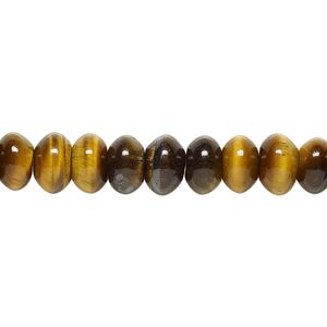 Tigereye 1pkg1, rondelle bead natural 15.5-16 inch 8x5mm