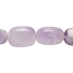 Banded amethyst 1pkg1, nugget bead natural, 15 inch small to medium