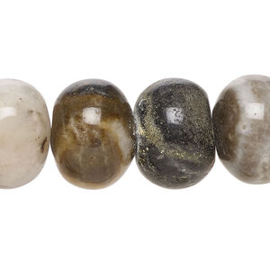 Flower amazonite 1pkg1, rondelle bead natural, 15 inch 18x13mm-18x14mm