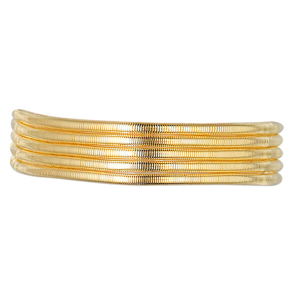 French wire, "vermeil," 1.2mm tube. Sold per approximately 18-inch strand. image number 0