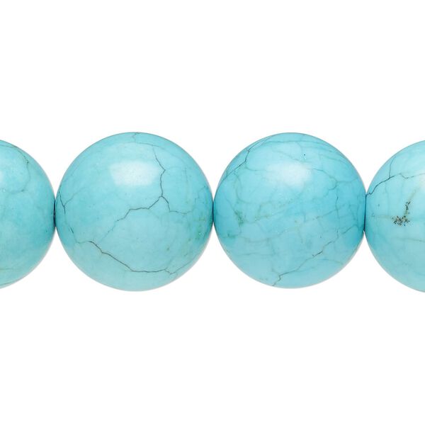 Magnesite 1pkg1, round bead 15 inch 13-16mm image number 0