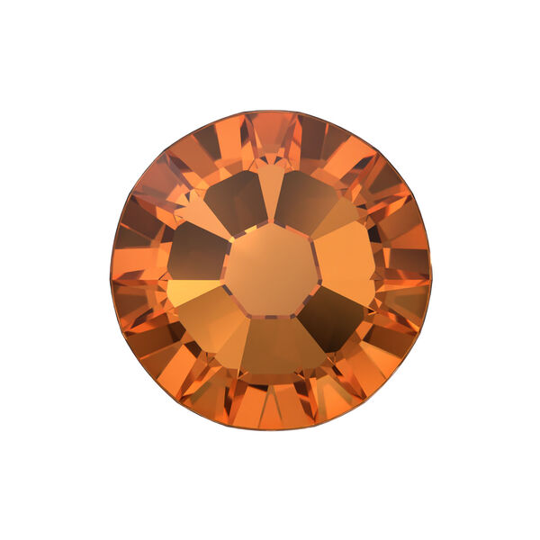 Flat back 1pkg1440 dark orange TCF™ foil back, Swarovski®, 2.1-2.3mm rose round SS7 2058 image number 0