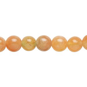 Quartz 1pkg1, round bead 15 inch 7-9mm