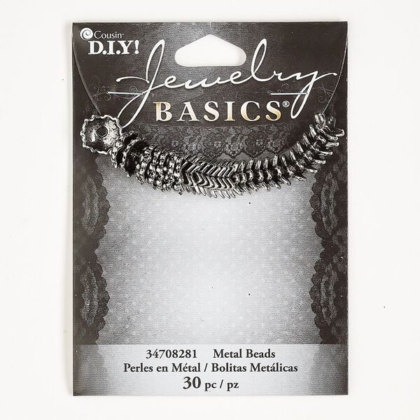 Bead cap mix, silver-finished "pewter" (zinc-based alloy), 10.5x3.5mm round / 9x2.5mm flower / 8.5x2.5mm star, fits 7-12mm beads. Sold per pkg of 30. image number 0