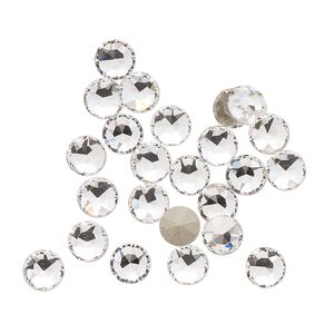Round stone 24pk crystal foil back, Crystal Passions® 5.27-5.44mm light round SS24 1098