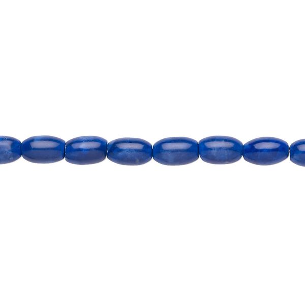 Howlite 1pkg1, oval bead 15.5-16 inch 6x4mm image number 0