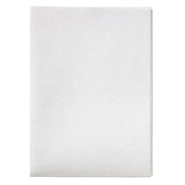 Polishing cloth, polyester and polyamide, white, 13-1/2 x 10-inch rectangle. Sold per pkg of 3. image number 0