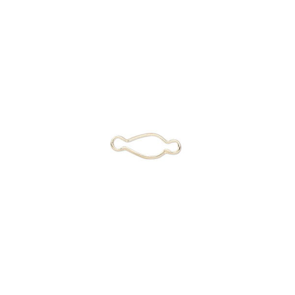 Link, Wrap-Tite®, 14Kt gold, 5x3mm pear setting. Sold individually. image number 0