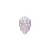 Bead, Preciosa, Czech pressed glass, opaque light purple AB, 16x11mm top-drilled grapes. Sold per pkg of 10. image number 0