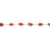 Carnelian 1pkg5, hand-cut faceted nugget bead, small to medium image number 1
