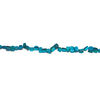 Mother-of-pearl shell 1pkg1, triangle tube bead 14 inch dark aqua blue 8x8mm-11x9mm image number 1