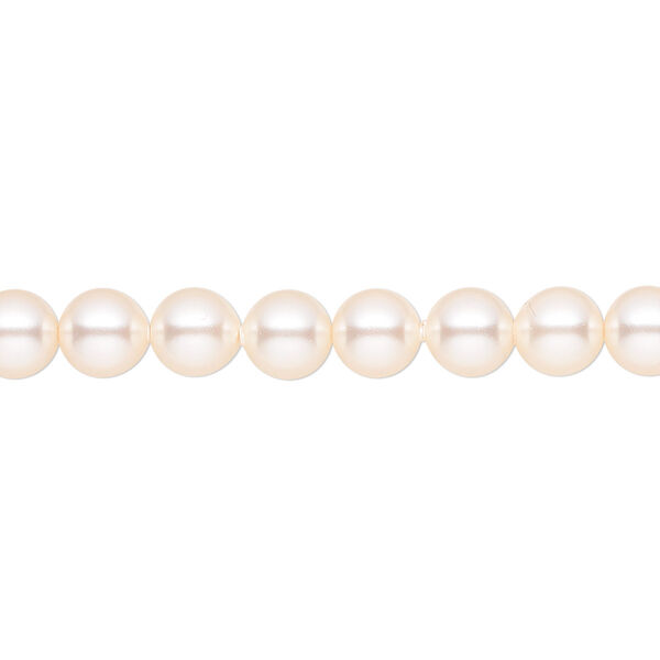 Pearl 50pk creamrose, Crystal Passions® 6mm round 5810 image number 0