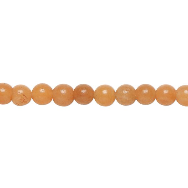 Red aventurine 1pkg1, round bead natural 15.5-16 inch 5mm image number 0