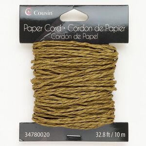 Paper 1pkg1, twisted round cord 10 meter brown 2mm