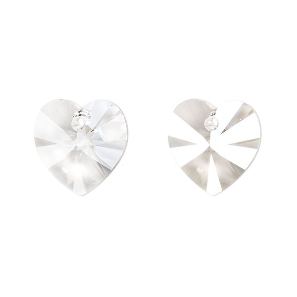 Drop 24pk crystal, Crystal Passions® 14mm pendant heart 6228 image number 0