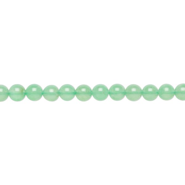 Chrysoprase 1pkg1, round bead natural 15 inch 4mm image number 0
