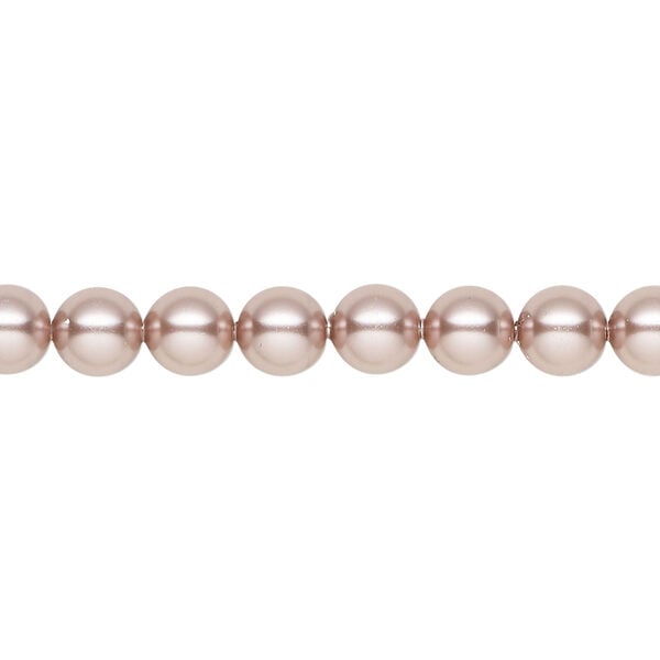 Pearl 1pkg50 vintage rose, Crystal Passions&reg; 6mm round 5810 image number 0