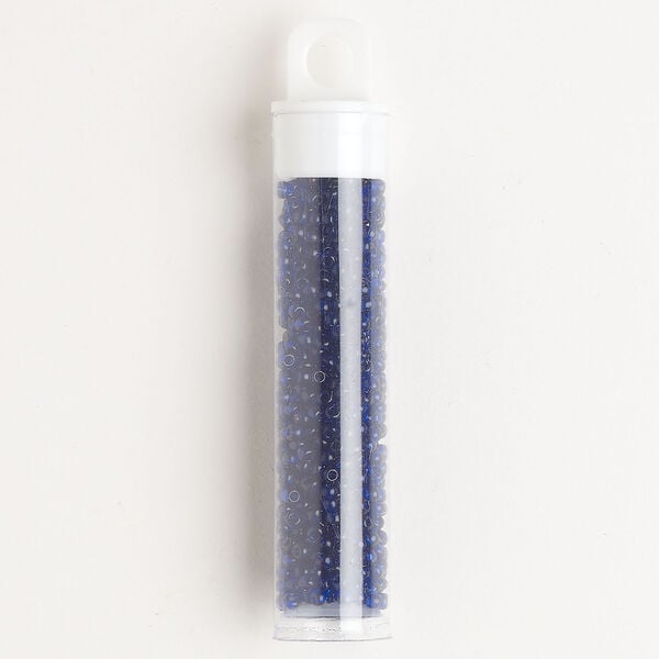 Seed bead, TOHO BEADS® Premium, glass, pkg/50g, #11 round, translucent cobalt (TR-11-8D) image number 0