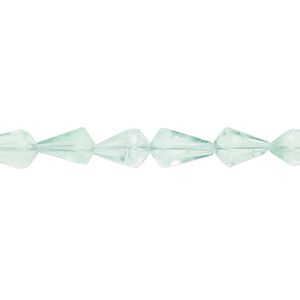 Green fluorite 1pkg1, hand-cut faceted teardrop bead natural 8 inch 8x5mm-12x7mm