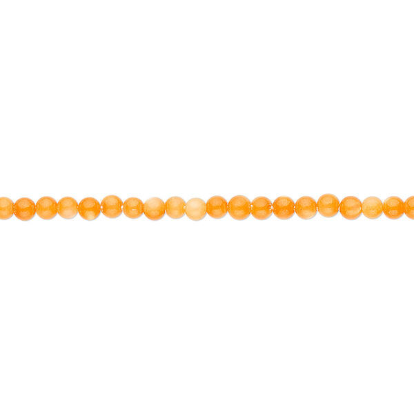 Bead, mother-of-pearl shell (dyed), orange, 2mm round. Sold per 15" to 16" strand. image number 0