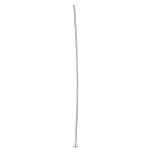 Head pin, sterling silver, 2 inches with domed head, 24 gauge. Sold per pkg of 10.